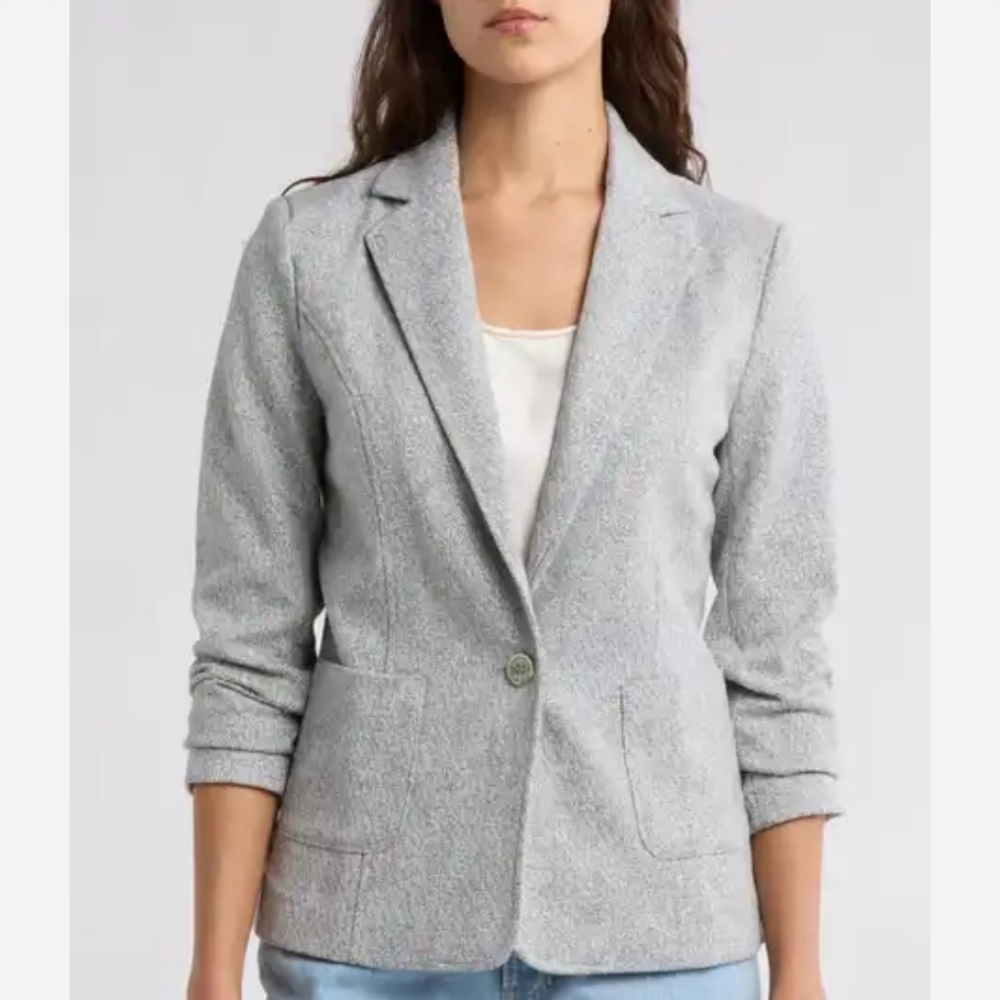 Women's Tommy Hilfiger Classic Gray Sport Riding Equestrian Jacket - Size 2 New - Picture 2 of 9